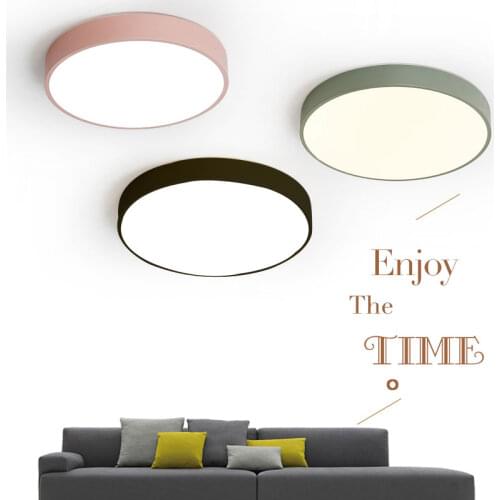 LED Modern Acryl Alloy Round 5cm Super Thin LED Lamp.LED Light.Ceiling Lights.LED Ceiling Light.Ceiling Lamp For Foyer Bedroom