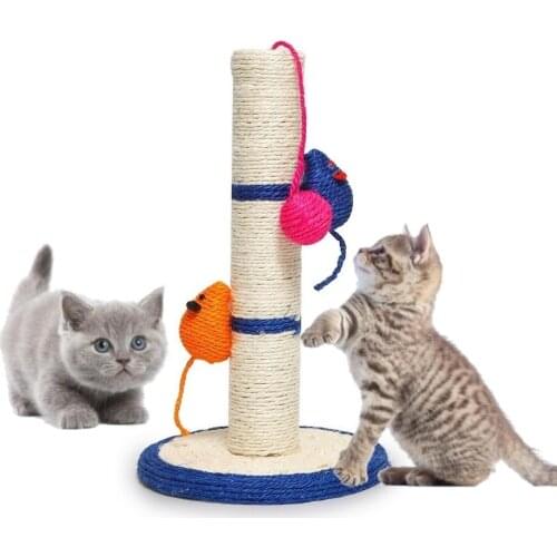 Cat Tree Sisal Rope Climbing Frame DIY Cats Scratching Post Toys Detachable Cat Tree For Cats Kitten Grinding Claw