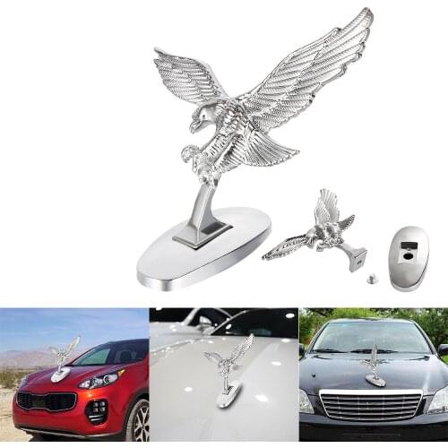 1PC Car Front Hood Eagle Ornament Badge Auto Front Cover 3D Eagle Emblem Car Modification Accessories Exterior Decoration