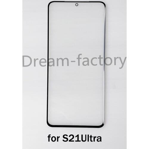 10PCS Front Outer Glass Touch Screen Glass Lens Replacement for Samsung Galaxy S21 Plus S21 Ultra