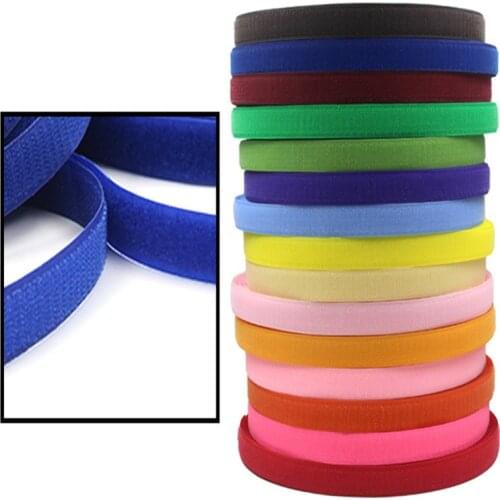 2rolls 25mm*25yards Hook and Loop No Self Adhesive Nylon Blended Sticking Tape Clothing Sewing Accessories Magic Tape No Glue