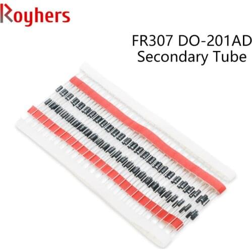 20Pcs Super Fast Recovery Rectifier Diode DO-27 FR307 FR302 FR303 FR304 FR305 FR309 Electronic Components Diy Kit 3A 1000V