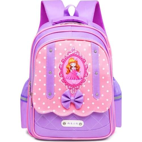2020 Cute Princess Backpack for girls Children School Bags Orthopedic Backpack Elementary School Backpack Kids Book Bags Mochila