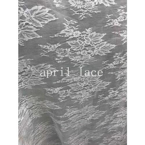 8 yards 2019 new top0011 # offwhite bonded two layers organza lace for sawing bridal wedding dress/occasion