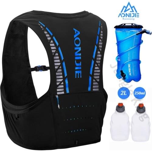 AONIJIE C933 Hydration Pack 250ML 2L Rucksack Bag Vest Harness Water Bladder Hiking Camping Running Marathon Race Climbing 5L