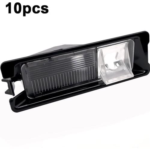 YIFOUM 10pcs Car Rear View Camera Bracket License Plate Light Housing For Nissan March Micra/Renault Logan Sandero Stepway Pulse