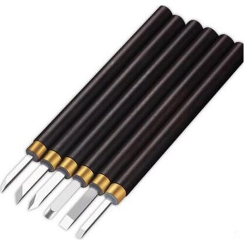 Woodworking Tools 6pcs/set Woodworking Chisels DIY Carpentry Wooden Carving Hewn Flat Chisel Wood Working Tool Kit