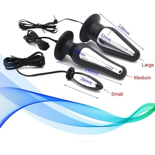 Electric Shock Pulse Anal Vaginal Plug Jump Eggs Electro Stimulator Prostate Massager Butt Plug Sex Toys For Woman Masturbator