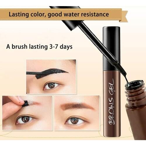 Brow Tattoo Long lasting Waterproof Peel-off Eyebrow Gel No Fade Eyebrow Dye Tattoo Liquid Brow Makeup 6g SANA889