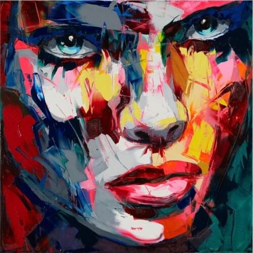 High quality Palette knife Francoise Nielly Designers Art Hand Painted Oil Painting Canvas Pop Art Living Room Decoration Art