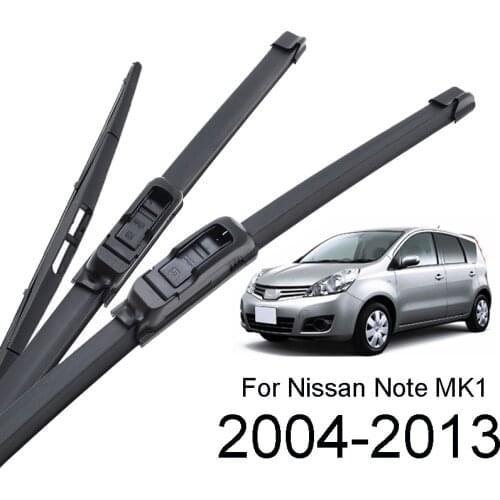 Xukey 24"14"12" Front Rear Windshield Wiper Blades Kit For Nissan Note MK1 E11 2013 2012 2011 2010 2009 2008 2007 2006 2005 2004