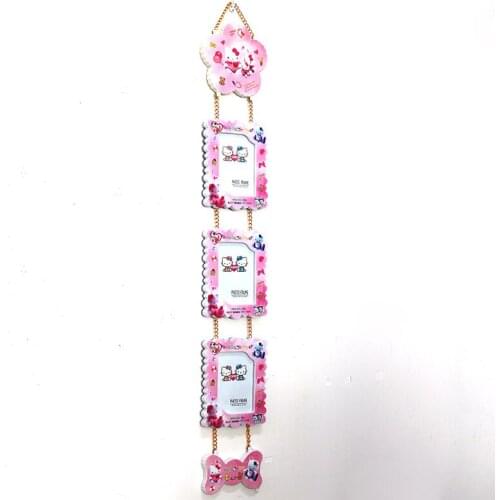 Korean cartoon 5 inch triptych frame wall-mounted child baby photo frame Siamese portrait