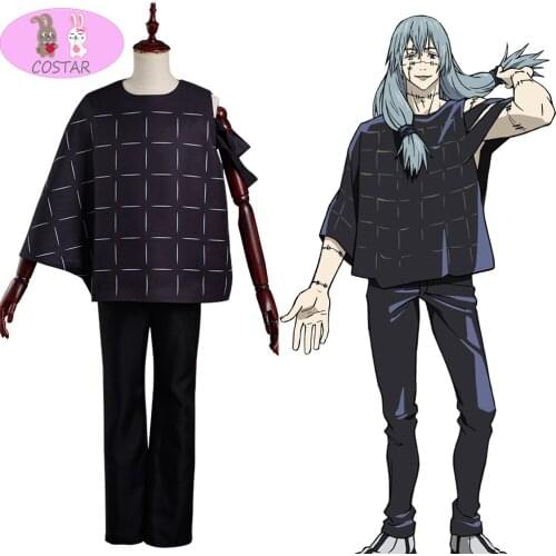 COSTAR Anime Jujutsu cos Kaisen Mahito Cosplay Costume Uniform Tops Pants Outfits Halloween Carnival Suit Men