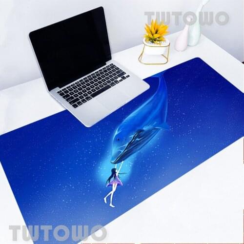 Mouse Pad Whale Design Large Mini Pc Computer Keyboard Desk Pad Perfect Lock Edge Game Notebook Soft Advanced Quality Mousepad