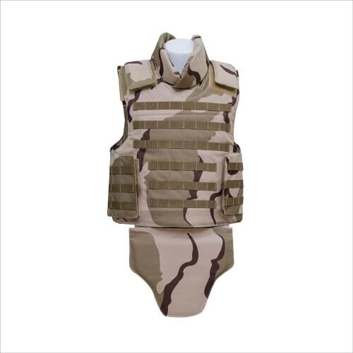 Jacket with crotch protection bulletproof vest army tactical full body armor Camouflage