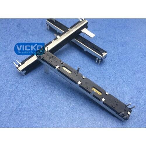 Mickey mixer pusher potentiometer 75MM 7.5CM long double B103 B10K 15C 15mm double track straight slide switch