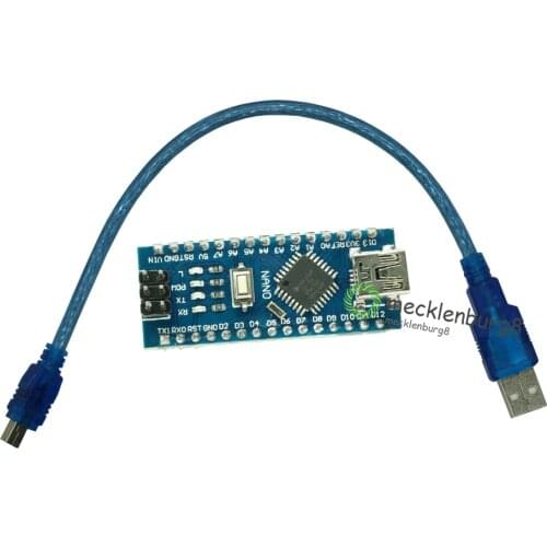 Nano 3.0 Mini USB Driver ATmega328 5V 16M Micro Controller Board Module 14 Ports Nano CH340 V3.0 For Arduino With Usb Cable Hot