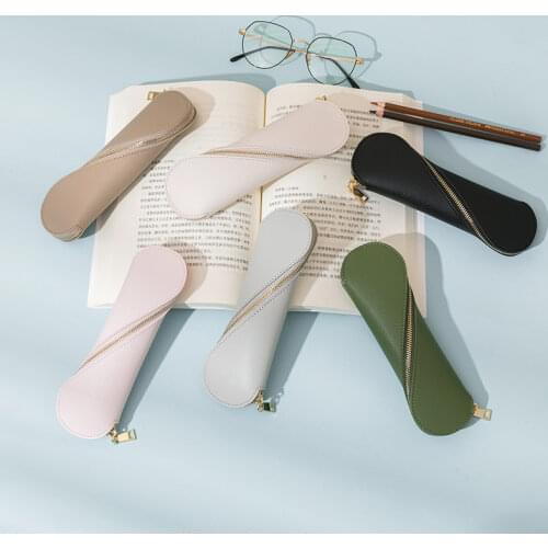 Fashion Small Cosmetic Bag PU Leather Pencils Case