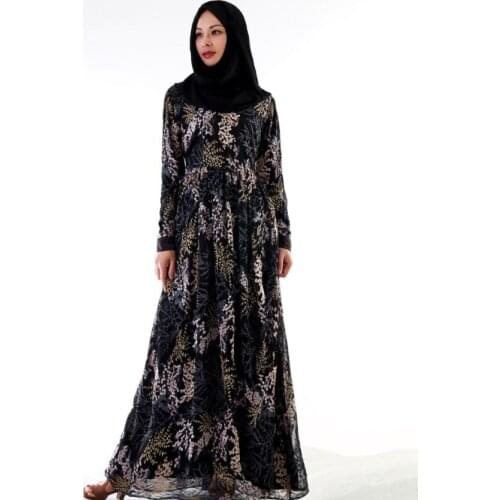 Islamic Dress Black Abaya Turkey Djelaba Femme 3D Embroidery Kaftan Baju Muslim Modest Fashion Clothing Long Dress Hijab Women