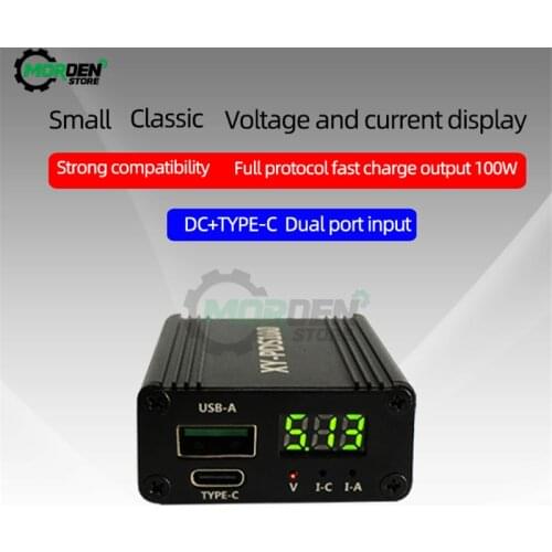 PDS100 QC4.0 QC3.0 Type-C DC12-28V 100W Step Down Mobile Phone Quick Charger Module for Huawei SCP/FCP Apple