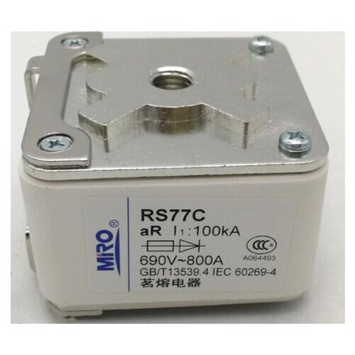 Fuses: MiRO RS77C 800A 690V 100KA aR / RS77C 850A 690V / RS77C 950A 690V / RS77C 12000A 1250A 690V 100KA aR