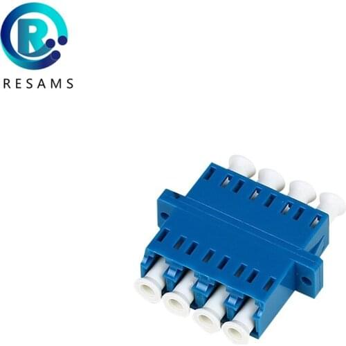 Resams Made In China Factory Direct Sale The High Quality LC UPC SM Quadruple Fiber Optic Adapter Low Loss Transfer Flange