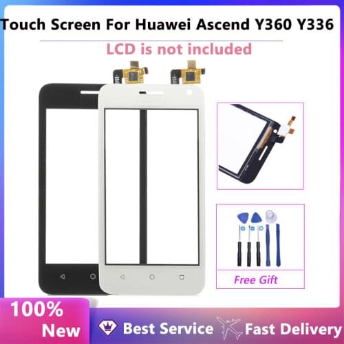 New For Huawei Ascend Y360 Y336 Y3 Y336-U02 Touch Screen Panel Digitizer Sensor Front Glass lens Panel Replacement part(No lcd