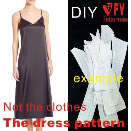 Clothing DIY The dress Dresses Sewing Pattern cutting drawing Elastic fabric Dress Sewing Template BLQ-262