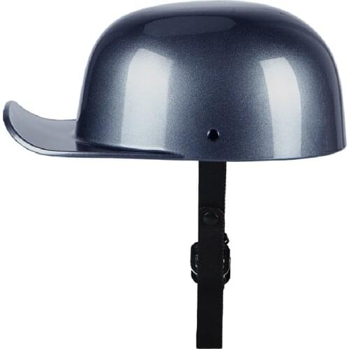 Unisex Vintage Motorcycle Helmet Retro Open Face Half Helmet Motorbiker Moto Rinding Crash Scooter Chopper Biker Helmet Gray