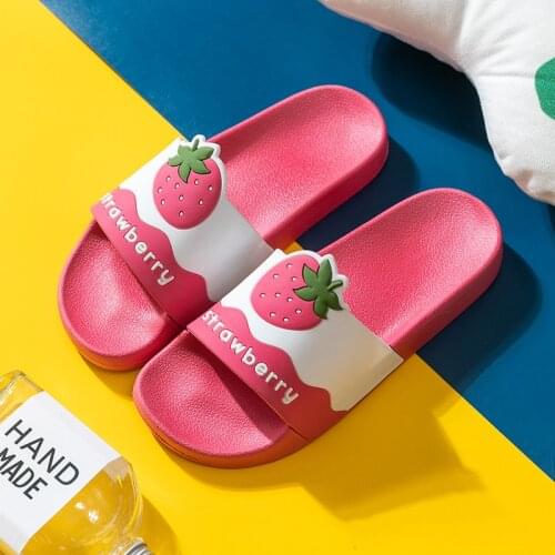 Slipper Cute Fruit Beach Slipper Sandals Shoes for women Home Flip Flops Summer Men Women Couple Beach bedroom Shoes TX125