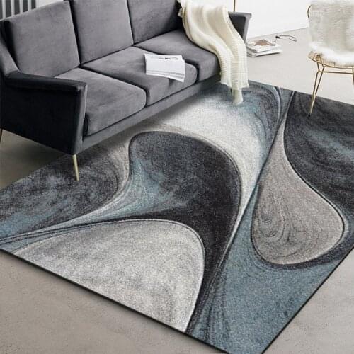 Modern Nordic Grey Series 3D Print Carpets Living Room Bedroom Decor Large Area Rug Parlor Tea Table Mat Soft Flannel Big Carpet