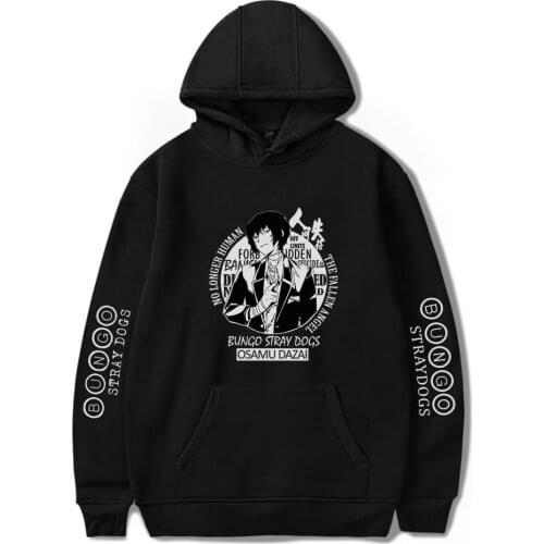 Anime Bungo Stray Dogs Hoodies Men Women Casual Sweatshirts Oversized Harajuku Hoodie Streetwear Hip Hop Clothes Sweatshirts