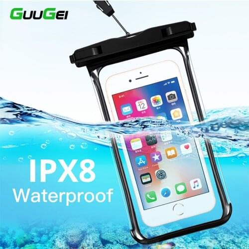 Waterproof Phone Case Cell Smart Phones Dry Pouch Cover for poco x3 pro Clear Full Transparent View Swimming Bags Coque in Water