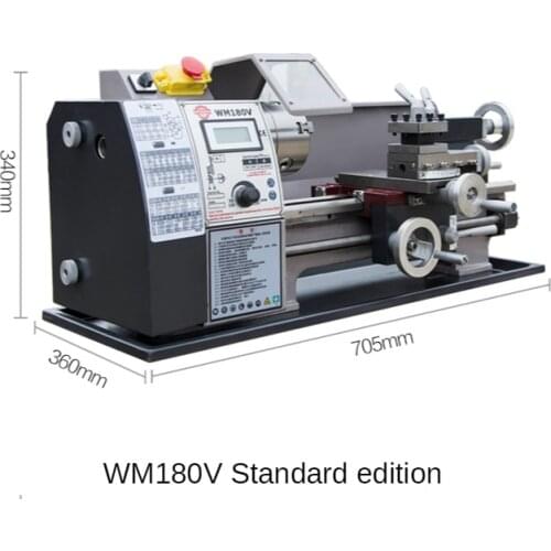WM180V Small Mechanical Metal Processing Lathe Multifunctional Household Woodworking Diy Micro Bed Hardware