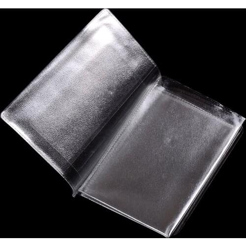 2PCS PVC Transparent Auto Documents Cover High Quality Car ID Card Holder Bags Drivers License Case Protect
