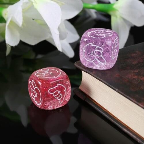 270C 5pcs/set Finger Guessing Game Dice Toys Rock Paper Scissors Stone Family Party Drinking Decider Games 6-Side 20mm Toy