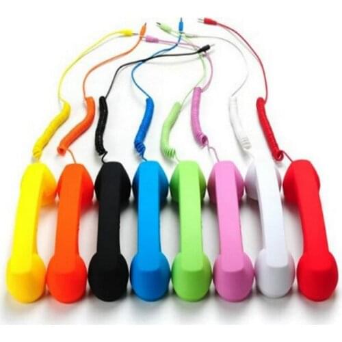 3.5mm Retro Classic Telephone Cell Phone Handset Receiver For Android IPhone For xiaomi Huawei Samsung iphone