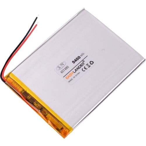 457495 3.7V 5400mAh Rechargeable Li-Polymer Li-ion Battery For 7 inch 8 inch 9inch Tablet PCs power bank Real capacity 457595