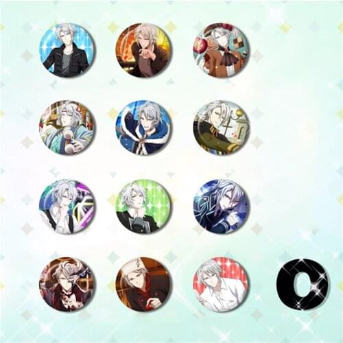 58MM IDOLiSH7 YAMATOIZUM IZUMIYOTSUBA TAMAKI Icons Pin Brooch Badges Stemma Escudo de armas Badge