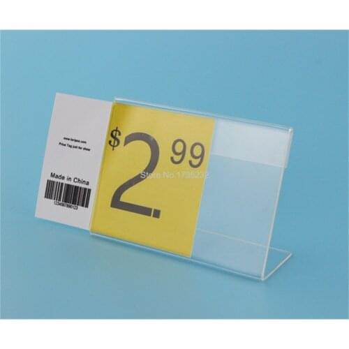 6*9CM Thickness 1.5 mm Acrylic Name table card Price Tag name card Display Stand Holder POP label tag frame holder label frame