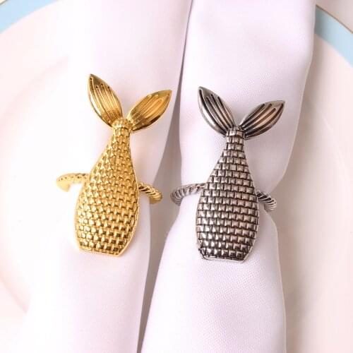 6pcs New mermaid tail napkin ring napkin buckle paper napkin ring
