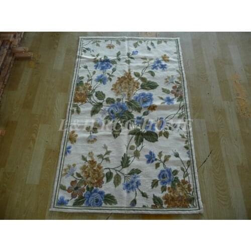 Free shipping 10K 3'x5' handmade needlepoint woolen rugs handmade rug