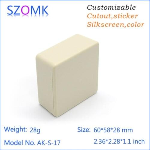 One piece free shipping plastic abs material plastic junction housing distribution box plastic enclosure for electronics case