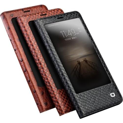 QIALINO Case for Huawei Mate 9 /Mate 9 Pro Genuine Leather senior Flip Cover for Huawei Mate 9/Mate 9 pro Sleep Wake Function