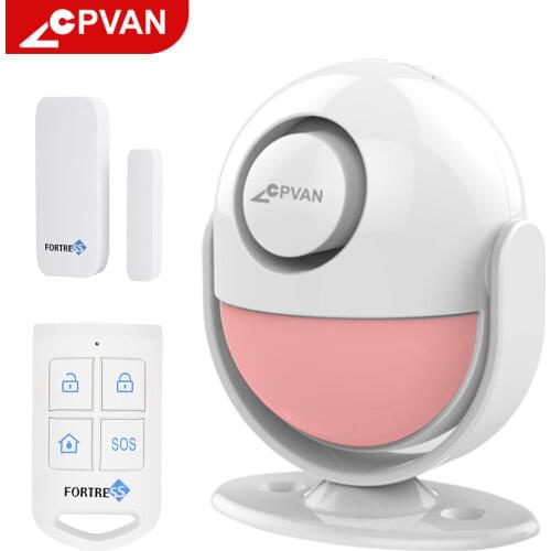 CPVAN PIR Motion Sensor Alarm 125dB Home Alarm System 433mhz Infrared Motion Detector for Garage/Shed/Van/Shop/Office