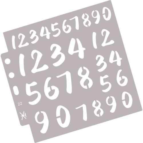 2pc Digital Stencil Painting Template DIY Walls Scrapbooking Diary Album Coloring Embossing Accessories Decoration Cake Reusable