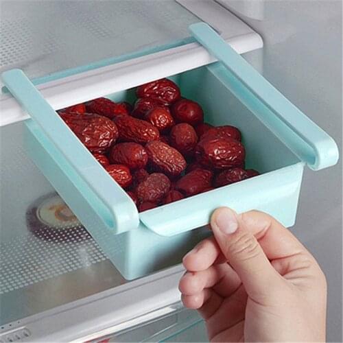 Kitchen Dishes Ware Fridge Tray Freezer Drawer Space Savers Cutlery Organizer Storage Rack Holder Refrigerator Slide Drawer