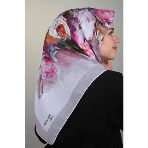 MİRANDA PATTERNED SOFT HAND DİKİŞLİ SCARF-DESEN-02-RENK-04