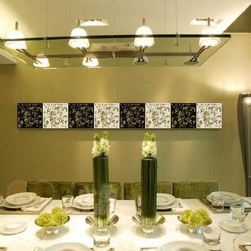 Fashion Stickers Hollow-Out Hanging Screen Room Divider Hollow Black White Home &Amp; Kitchen Modern Shield Partitions