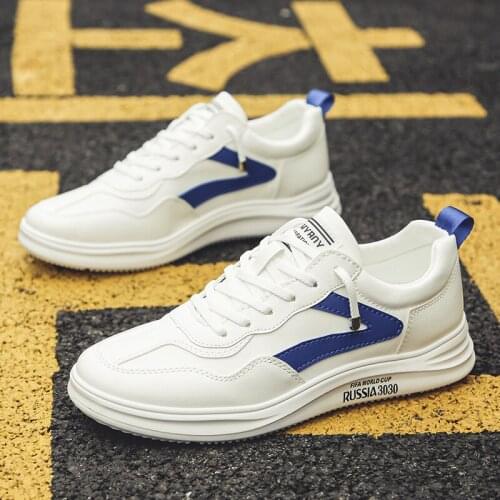 Mens shoes new lace up leather white shoes sports shoes mens fashion casual flat shoes driving shoes outdoor work shoes